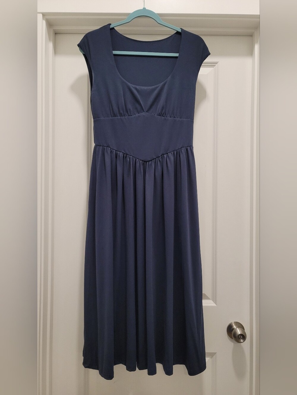 Navy Blue Midi Dress